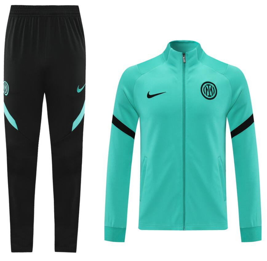 2021/22 Inter Milan Green Training Kits Jacket with Pants